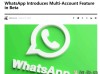 WhatsApp推出Beta版多账号功能：不同账号之间可无缝切换！
