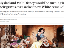 经典动画《白雪公主》导演其子：反对翻拍，迪士尼的想法太激进了！