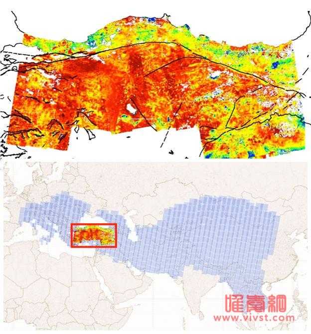 欧空局“哨兵1号”卫星帮助科学家分析地表变形情况