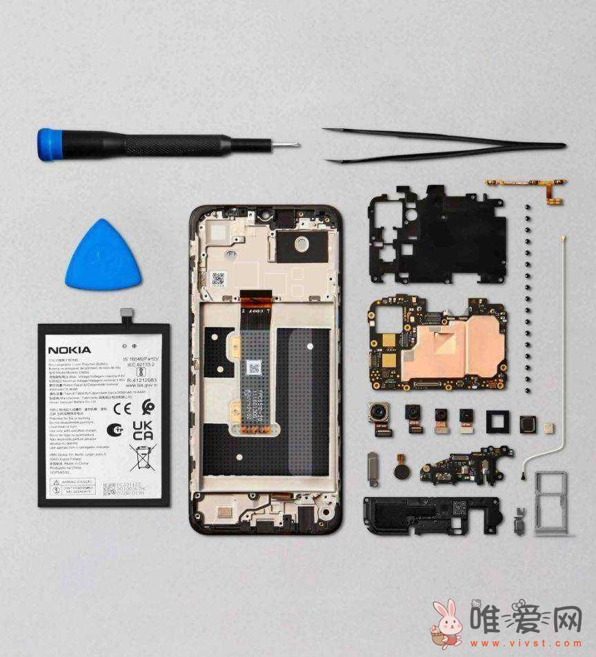 国外维修网站iFixit上线Nokia G22智能手机的维修零件！承诺至少会销售5年时间！