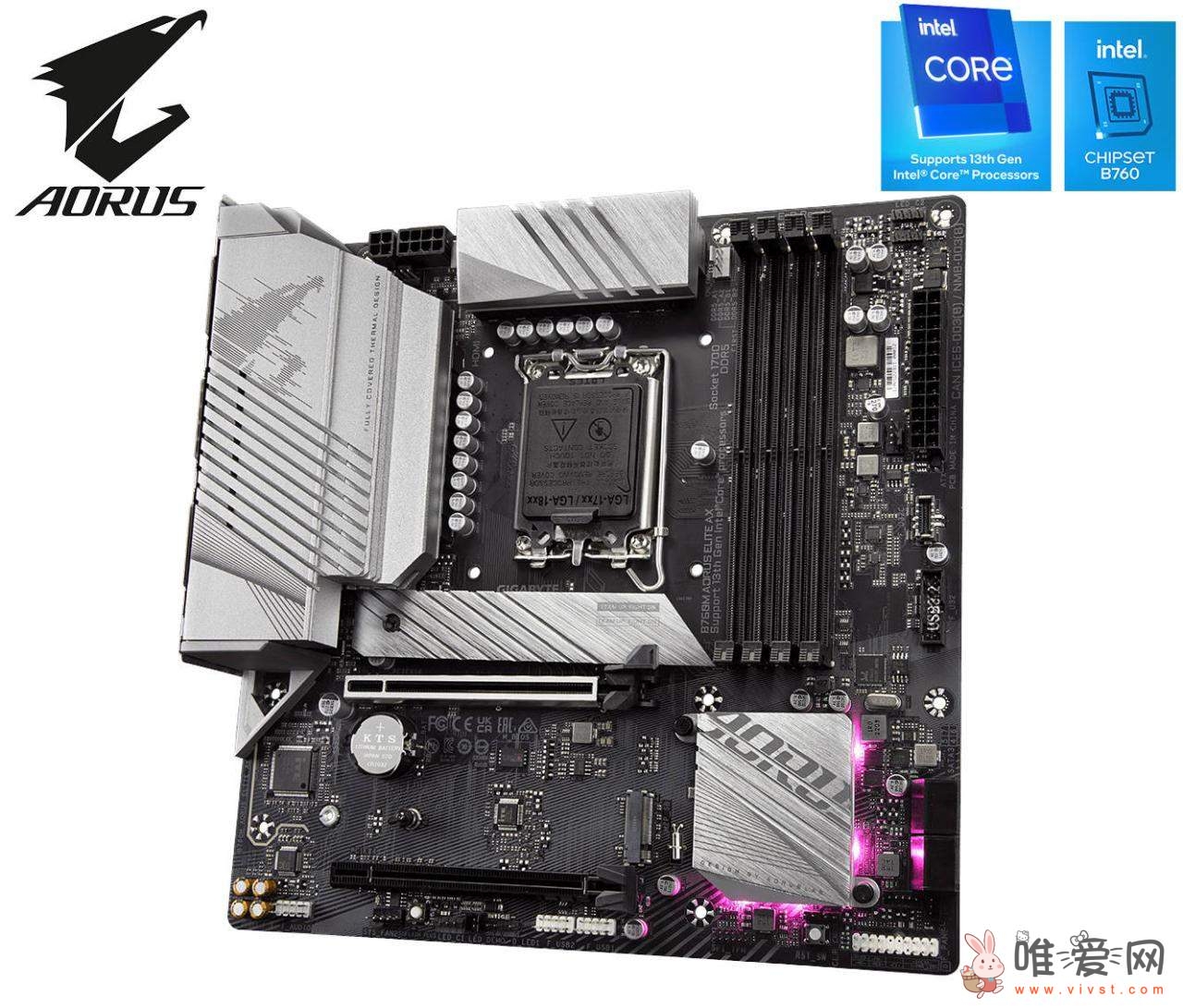 技嘉小雕WIFI B760M AORUS ELITE AX D5独家实测！供电与散热性能出色！