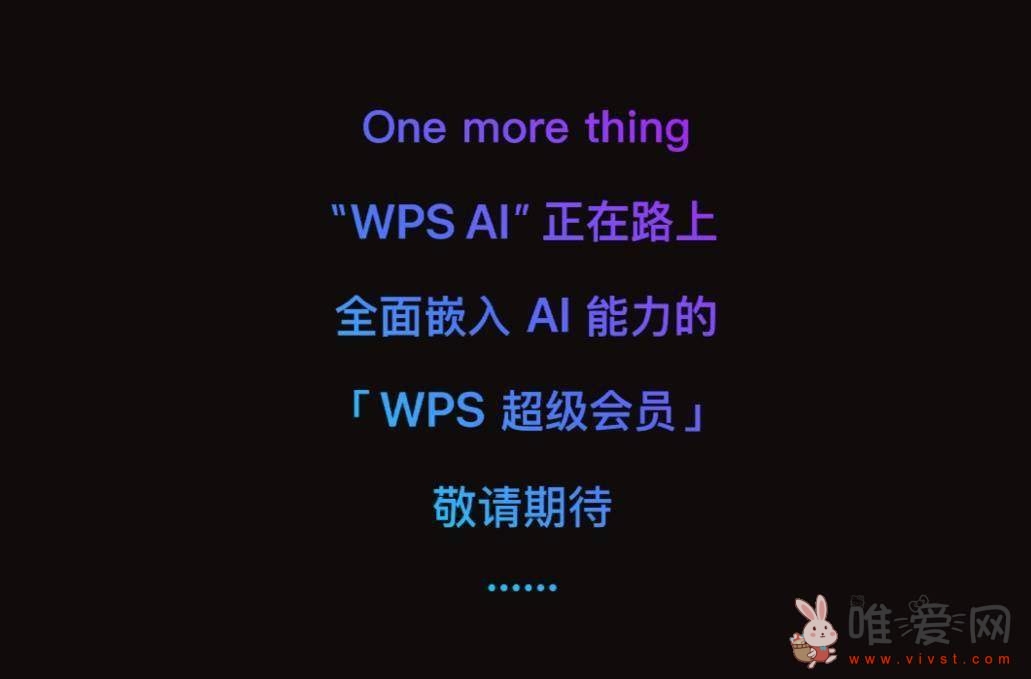 新版WPS会员体系正式上线？官方宣布将推出“WPS AI”！