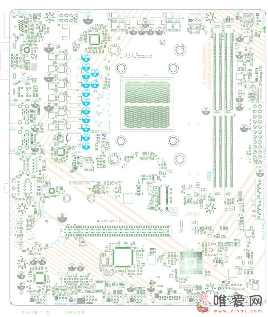 微星A620 MATX主板PCB图纸曝光：预估售价低于100美元！