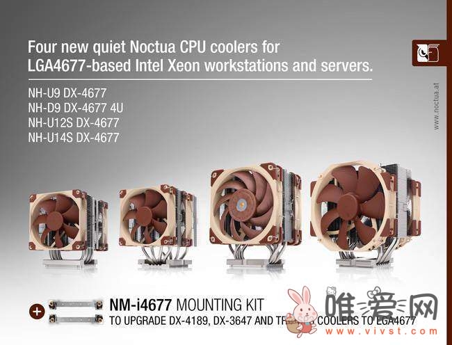 猫头鹰介绍新款NH-U14S散热器：专为LGA4677插槽的至强CPU设计！