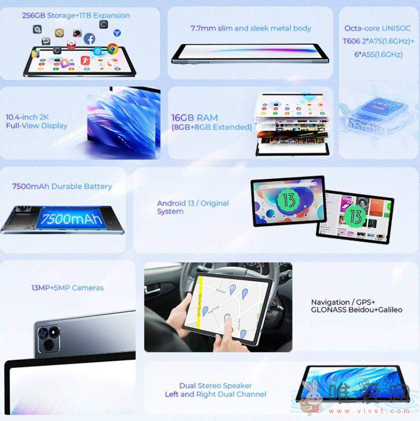 HOTWAV推出新款HOTWAV Pad 8平板电脑：内置紫光展锐T606处理器！