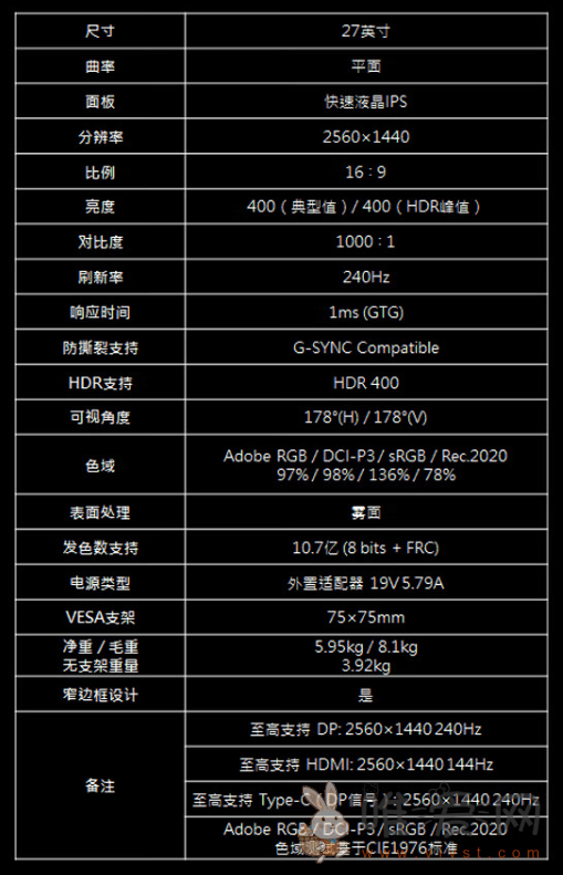 微星27英寸2K 240Hz显示器G274QPX上架：支持240Hz高刷新率！