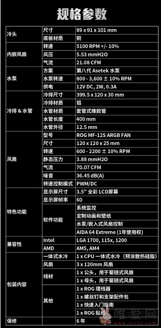 ROG龙神3代系列水冷白色版开售：帧率容量双升级 搭载磁吸风扇！