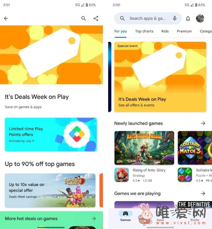 谷歌发布Play商店更新:提高游戏促销和优惠的可见性! 谷歌发布Play商店更新:提高游戏促销和优惠的可见性!