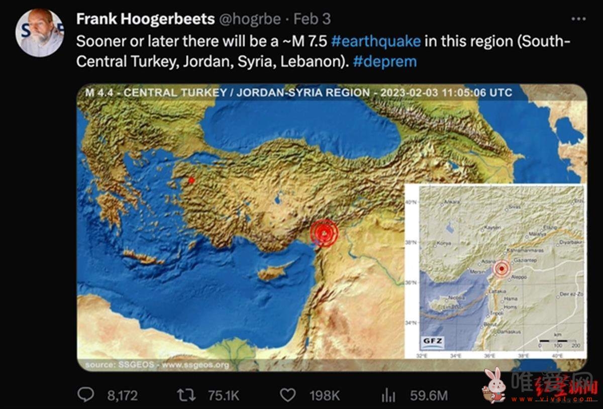霍格贝茨关于土耳其地震的预测被指是巧合