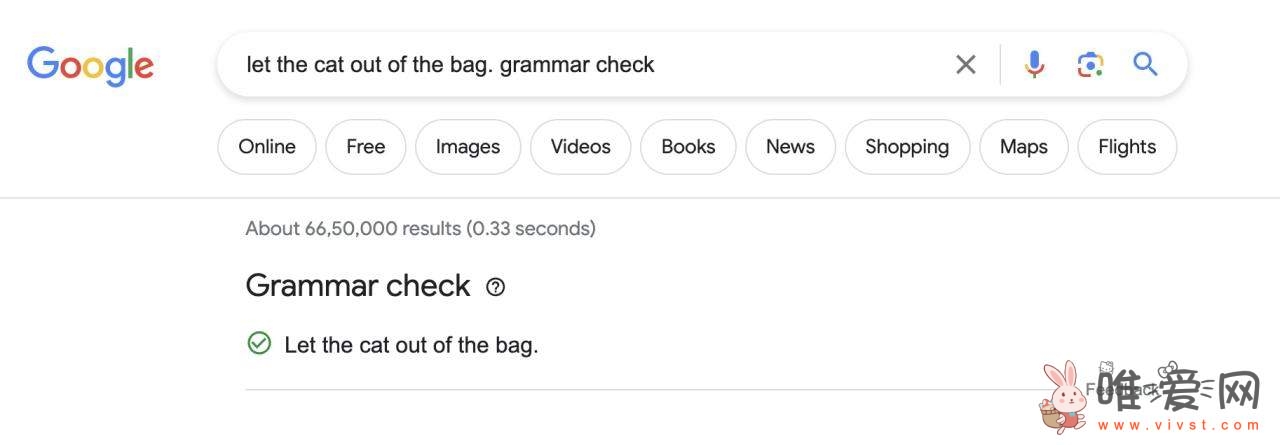 谷歌搜索新增语法检查工具：通过在搜索栏中输入句子来检测错误！